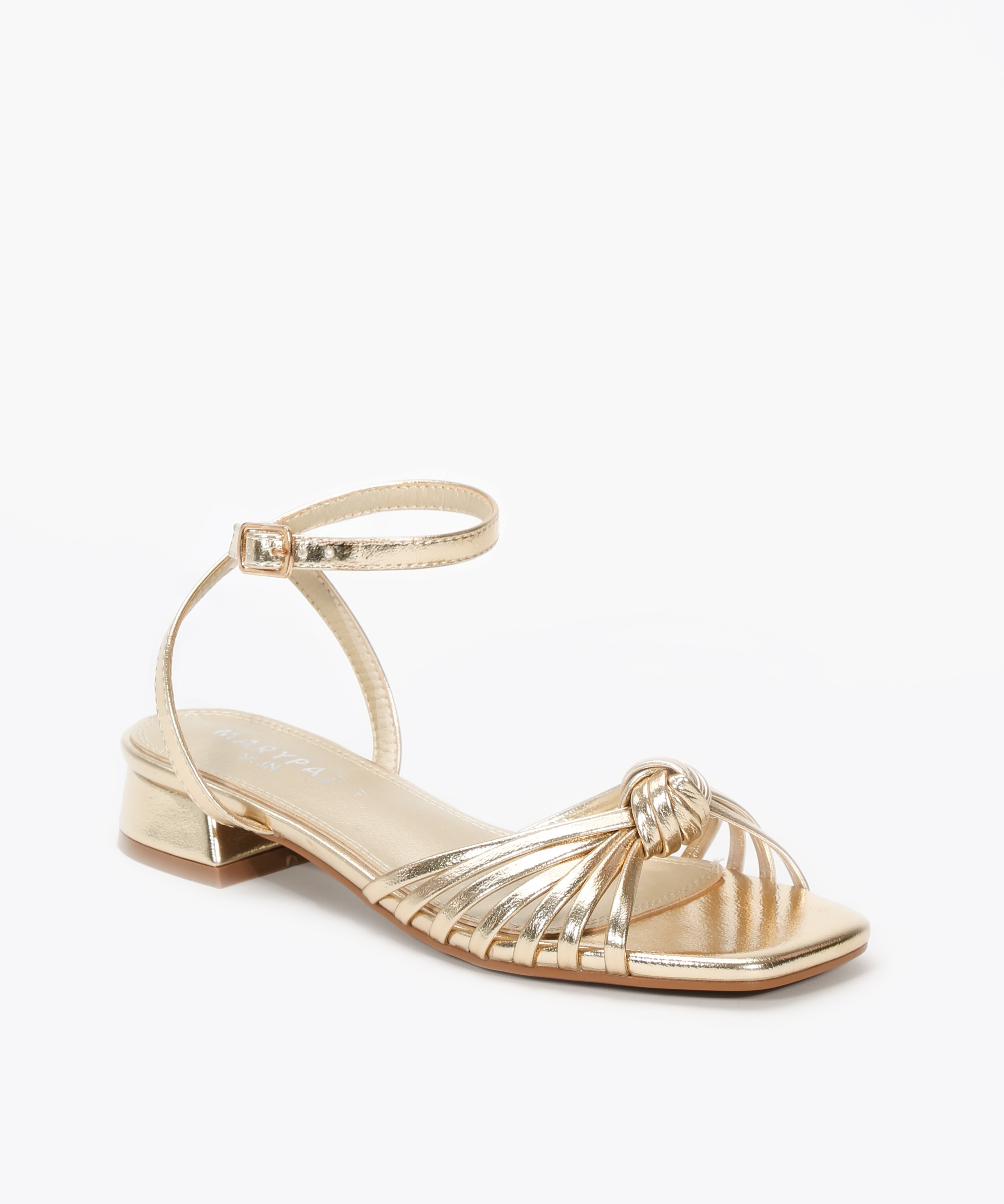 Sandalias tacón bajo nudo image number null